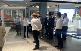 台州市长一行莅临k8凯发官网 数字化创新模式再获定